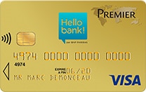 carte visa premier hello bank!